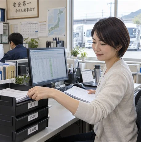 毎日の日報集計やデータ処理などのルーティンワークに追われ本来の業務に手が回らない事務部門