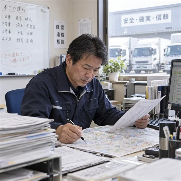 運行指示書の作成に時間がかかる