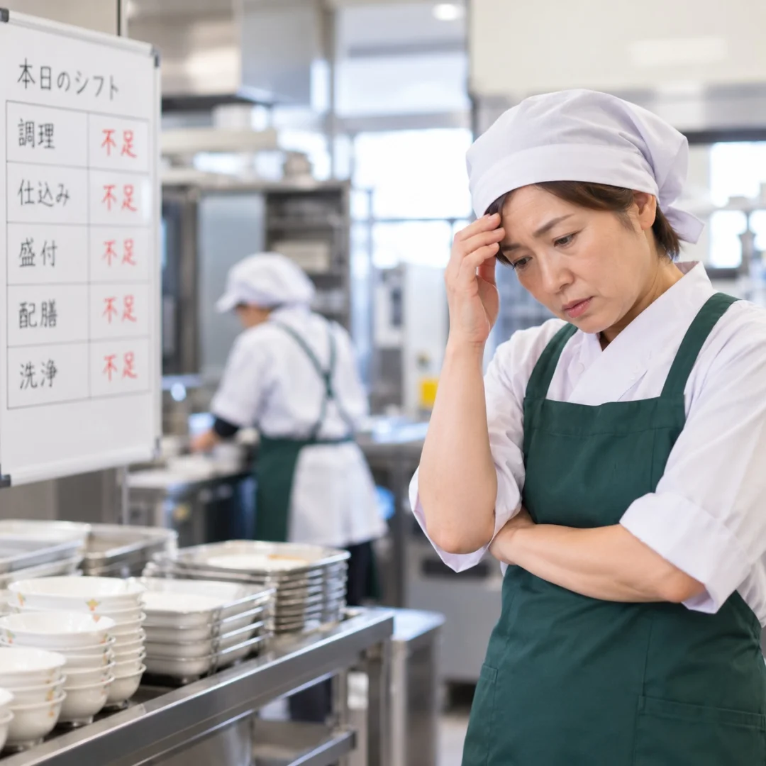 調理スタッフが 採用できず困っている