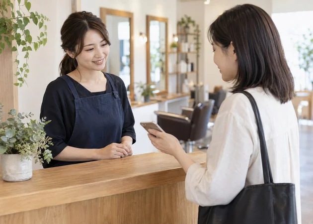 端末もアプリも不要で、費用とお客様の手間を最小限に
