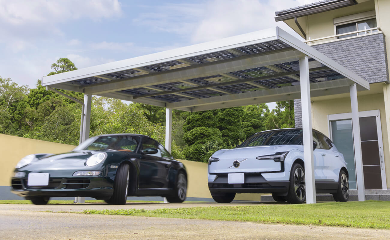 ソーラーカーポートで差別化